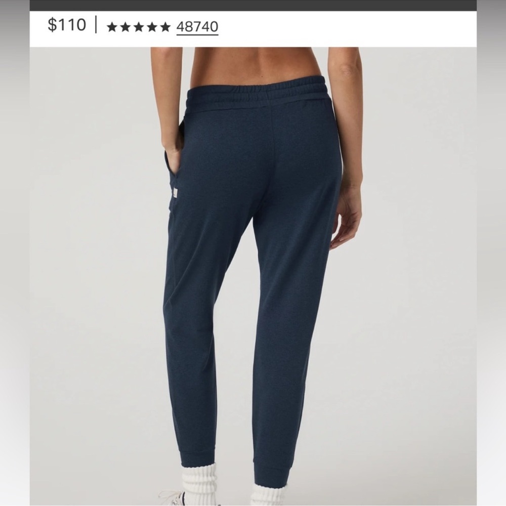 Vuori Performance Navy Drawstring Jogger Pants - image 2